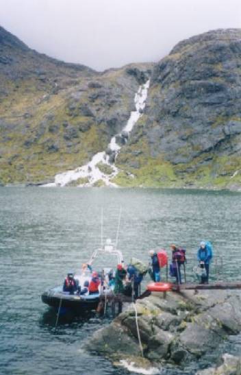 RIB at Coruisk landing stage