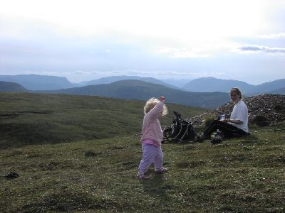 on the summit