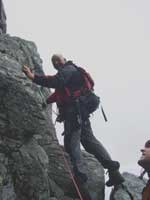 climbing Castle Ridge