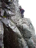 climbing Castle Ridge