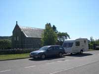 car with caravan